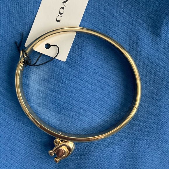 Coach Gold-Tone Bangle Bracelet - Picture 3 of 6